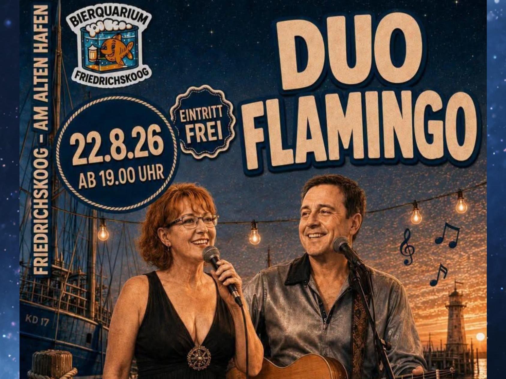 Duo Flamingo im Bierquarium